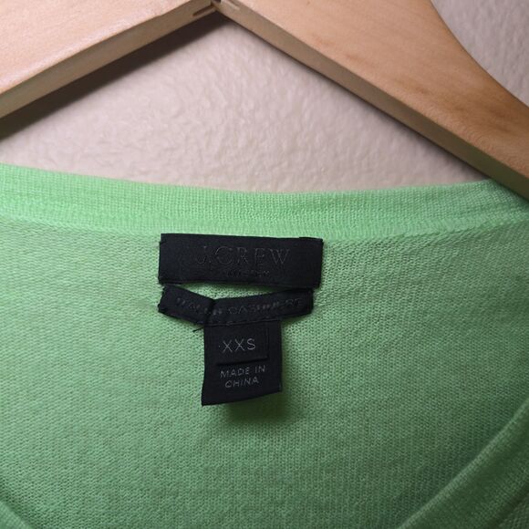 J.Crew Women’s XXS Burgundy & Lime 100% Cashmere Button Cardigan Sweater Bundle - Picture 14 of 16